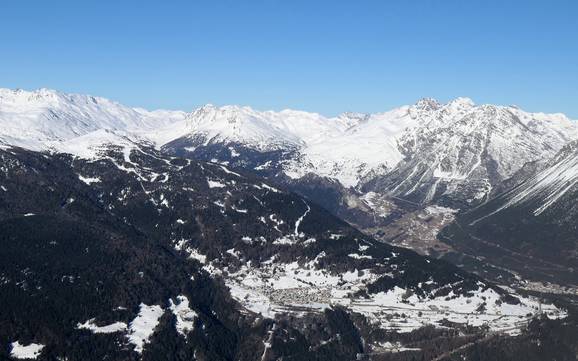 Valdidentro: Größe der Skigebiete – Größe Cima Piazzi/San Colombano – Isolaccia/Oga