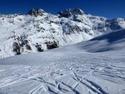 Tiefschneehänge in Splügen