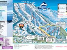 Pistenplan Diamond Peak