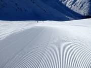 Frisch präparierte Piste