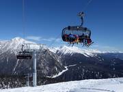 Blick über das Skigebiet vom Steinermandl