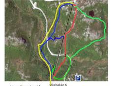Pistenplan Vegglifjell