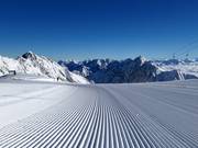 Sehr gute Pistenpräparierung