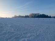 Übungshang im oberen Teil des Skigebiets