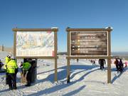 Pistenplan und Ausschilderung in Lindvallen
