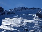 Anspruchsvolle Pisten auf der Marmolada