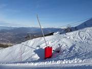 Schneilanze im Skigebiet Monte Bondone