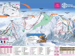 Pistenplan Espace San Bernardo – La Rosière/La Thuile