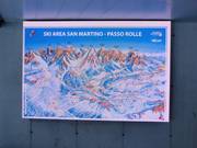 Pistenplan mit Betriebsinformationen an der Talstation