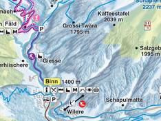 Pistenplan Wilern (Binn)