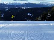 Präparierte Piste in Folgaria-Fiorentini