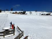 Übungsareal an den Seilliften