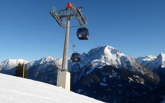 Lechtal: beste Skilifte – Lifte/Bahnen Jöchelspitze – Bach