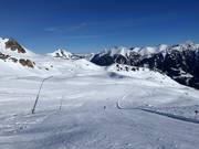 Leichte Piste auf der Schlossalm