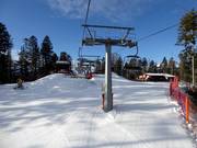 Malga Laghetto-Ust - 4er Sesselbahn fix geklemmt