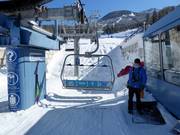 Das freundliche Personal hilft immer beim Einsteigen