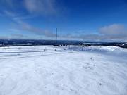 Blick vom Gipfel über das Skigebiet Idre Fjäll