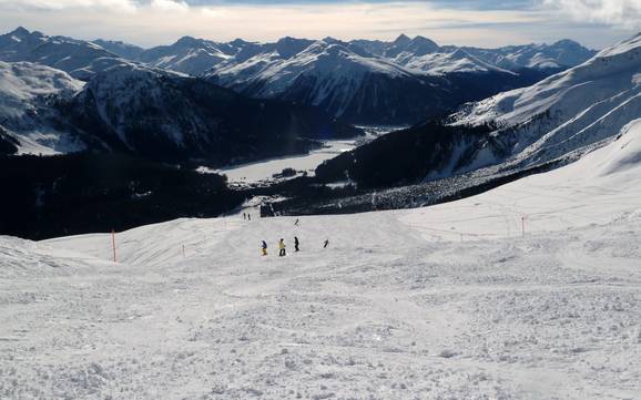 Größter Höhenunterschied in den Westlichen Ostalpen – Skigebiet Parsenn (Davos Klosters)