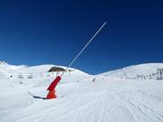 Lanzenbeschneiung im Skigebiet Saint-Lary-Soulan