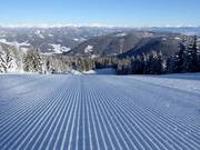 Sehr gute Pistenpräparierung