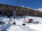 Langensteinbahn - 2er Sesselbahn fix geklemmt