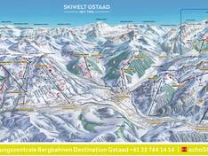 Pistenplan Rinderberg/Saanerslochgrat/Horneggli – Zweisimmen/Saanenmöser/Schönried/St. Stephan