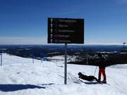 Pistenausschilderung im Skigebiet Idre Fjäll