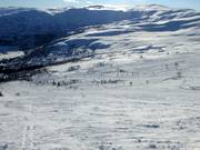 Blick auf den Storhaugsekspressen mit einigen Abfahrten