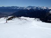 Watles Piste an der oberen Vierersesselbahn