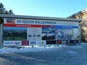 Orientierungstafel an der Talstation