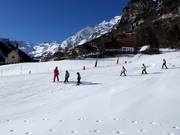Skikurs auf der Skiwiese Innerpflersch (ca. 4 km von der Talstation Ladurns entfernt)