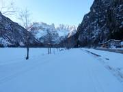 Loipe zwischen Cortina und Toblach