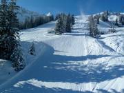 Abfahrt an der Glattjochbahn
