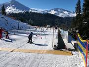 Anfängerareal an der Mittelstation