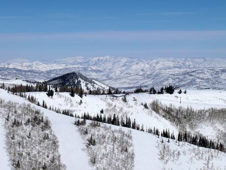 Rocky Mountains: Größe der Skigebiete – Größe Park City