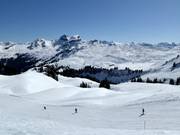 Blick vom Laucherenstöckli in Richtung Druesberg und Forstberg