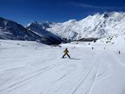 Übungspiste im Snowland am Förderband