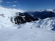 Piste am Sesselift Parlets