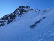 Tiefschneehänge unter der Kanzelwand