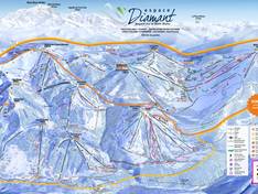 Pistenplan Espace Diamant – Les Saisies/Notre-Dame-de-Bellecombe/Praz sur Arly/Flumet/Crest-Voland