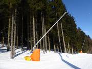 Lanzenbeschneiung im Skigebiet Spindlermühle