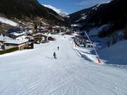 Direkt an der Talabfahrt befinden sich Unterkünfte