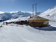 Bar Nevada - bediente Schirmbar auf 2176 m
