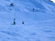 Sehr steile, nicht präparierte Piste: Obere Böden Kletterwand