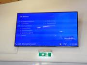 Digitale Informationen zu den geöffneten Anlagen an der Talstation