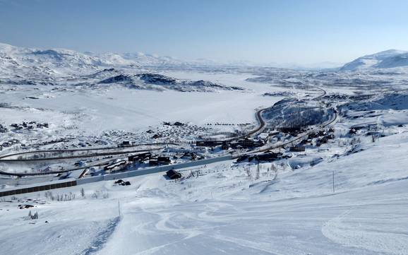 Größtes Skigebiet in der Provinz Norrbotten (Norrbottens län) – Skigebiet Riksgränsen