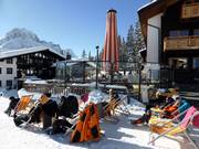 Schirmbar des Hotels Petersboden (Oberlech)