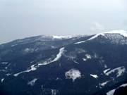 Blick auf die FIS K70 Abfahrt - Naturschnee-Piste