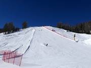 Schwarze Piste an der Gondelbahn Carosello 3000