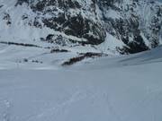 Die steile Piste Tetras in Montgenèvre